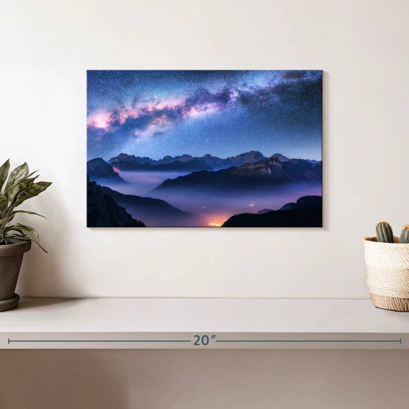 Oberle Voie Lactée au-dessus des Dolomites Brumeuses, H 8 po x l 12 po