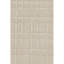 Linen Plaid Area Rug in Beige