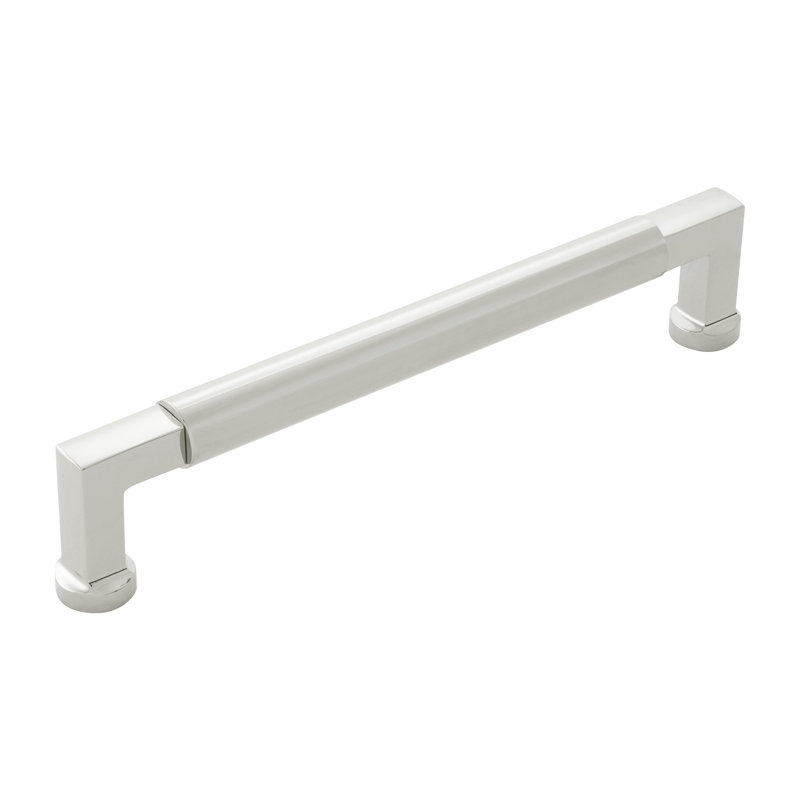 Poignée collection Parkview - Poignée d'armoire de 6 5/16 po nickel poli - Quincaillerie transitionnelle pour tiroirs et armoires