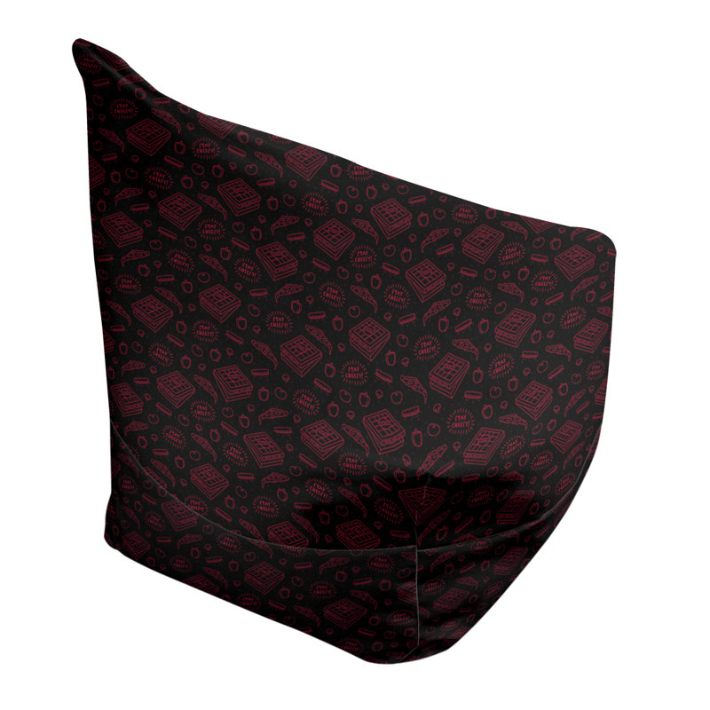 Sac de pois Kitterman, H 27 po x L 30 po x P 25 po, Pouf fauteuil, Marron foncé