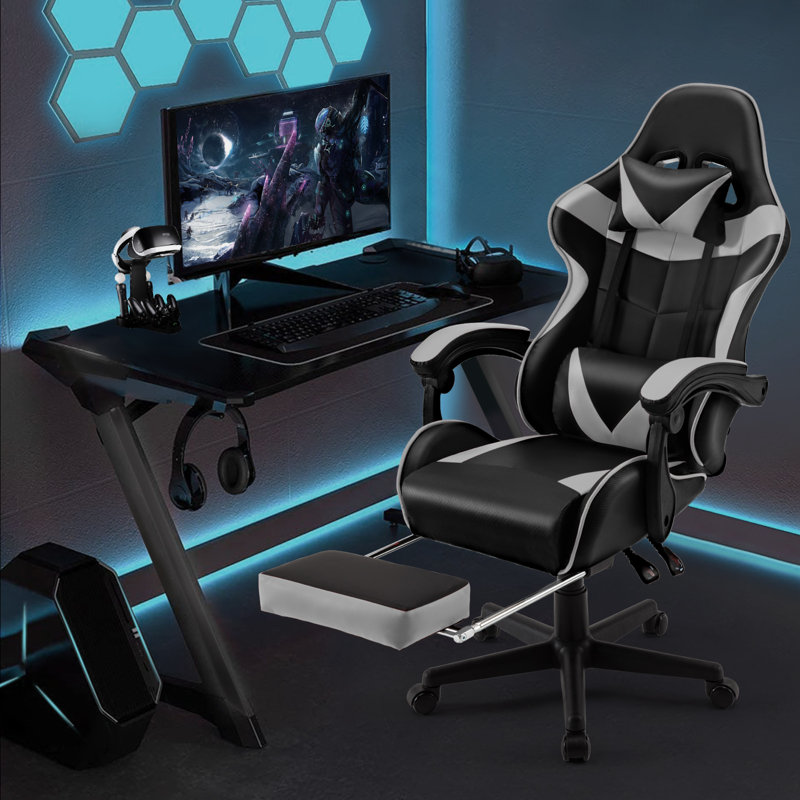 Fauteuil de jeu ergonomique pour adultes Soontrans, Gris