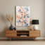 Abstrait aquarelle 33, art mural en métal beige-546780705
