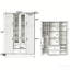 Grand garde-manger moderne à 6 portes avec tiroirs, plateaux coulissants et porte-bouteilles Modern-967878325