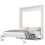 Lit élégant pour appartement, chambre d'amis, lit plateforme, lit escamotable, lit escamotable