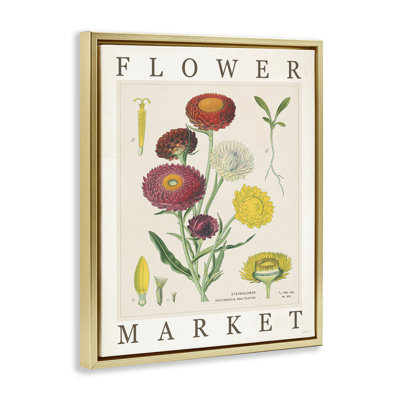 Art mural sur toile flottant, "Flower Market", par Sue Schlabach