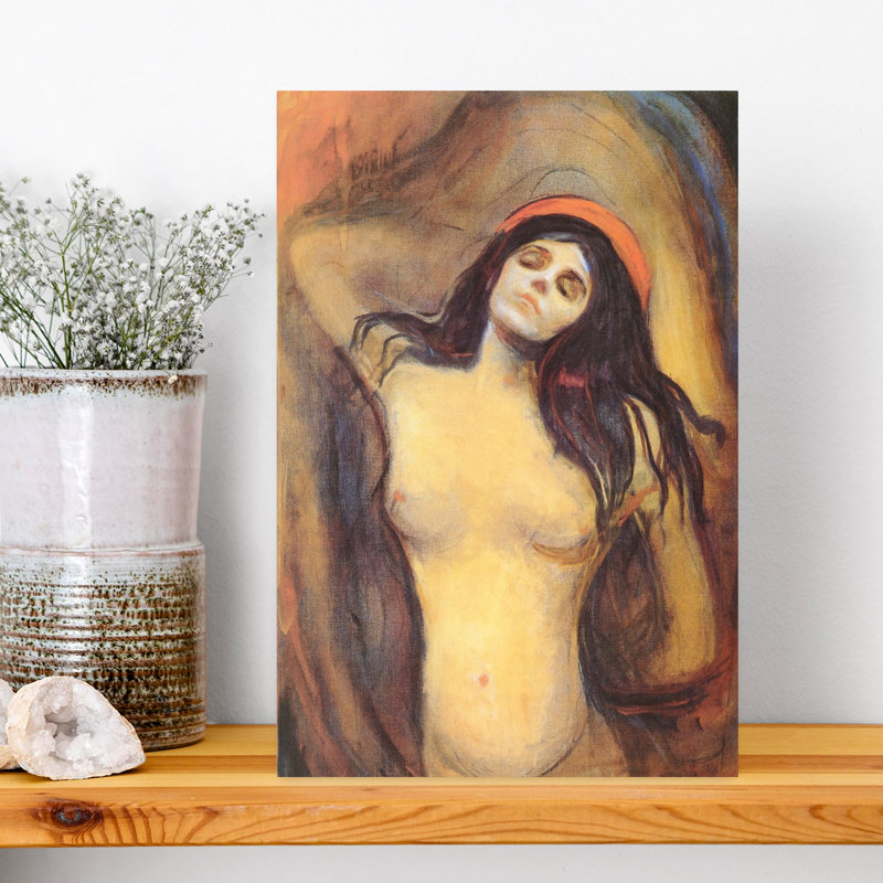 Madonna Classic Contemporary Wall Art Print by Edvard Munch - Wrapped Canvas Print, 45.72cm H x 30.48cm W