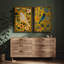 Art mural encadré, rétro, antique, classique pour chambre à coucher - 24 po x 36 po x 2 panneaux-1311195364-1311195366
