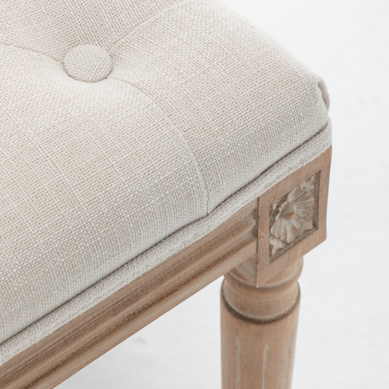 Tabouret de coiffeuse Bronson, Beige