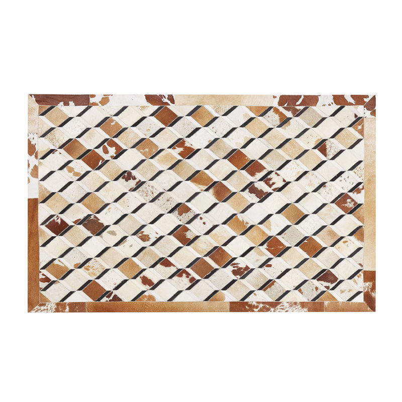 Dehon Rectangle Geometric Area Rug, 140 X 200