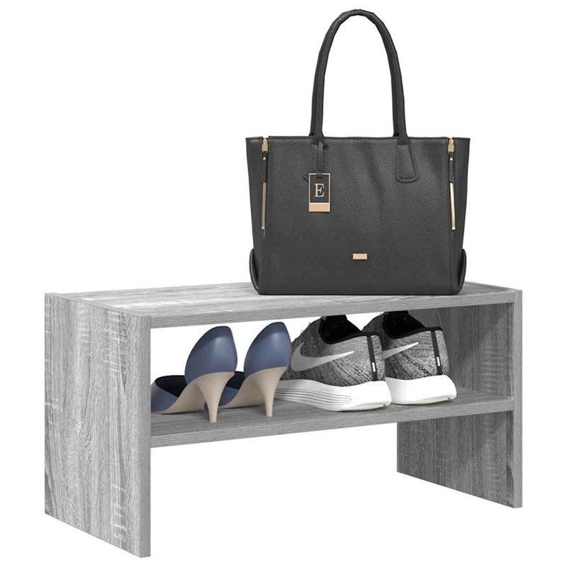 2 Pair Shoe Rack, Grey Sonoma