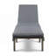 Chaise longue d'extérieur avec coussin