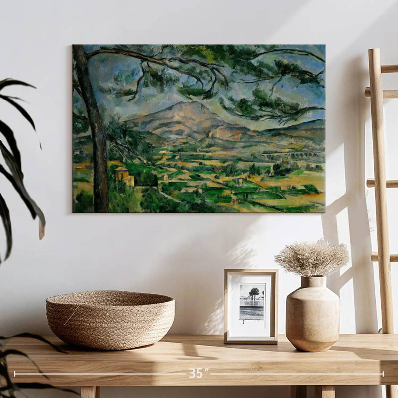 Alvord Montagne Sainte-Victoire avec grand pin, H 16 po x l 24 po