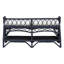 Banc en rotin naturel Leryn de Bali & pari avec tablette, bleu marine-2120758948