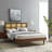 Modway Sidney Cane and Wood Platform Bed with Angular Legs-1333490568-1333490575