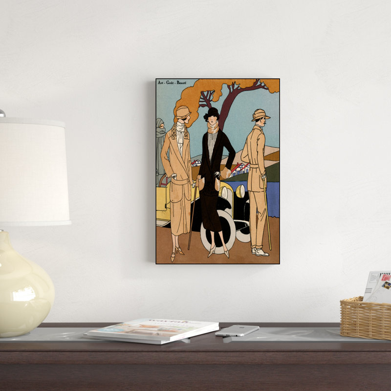 Vintage Couture IV - peinture sur toile tendue, H 18 po x l 12 po x P 1,25 po