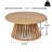 Acacia Wood Patio Coffee Table