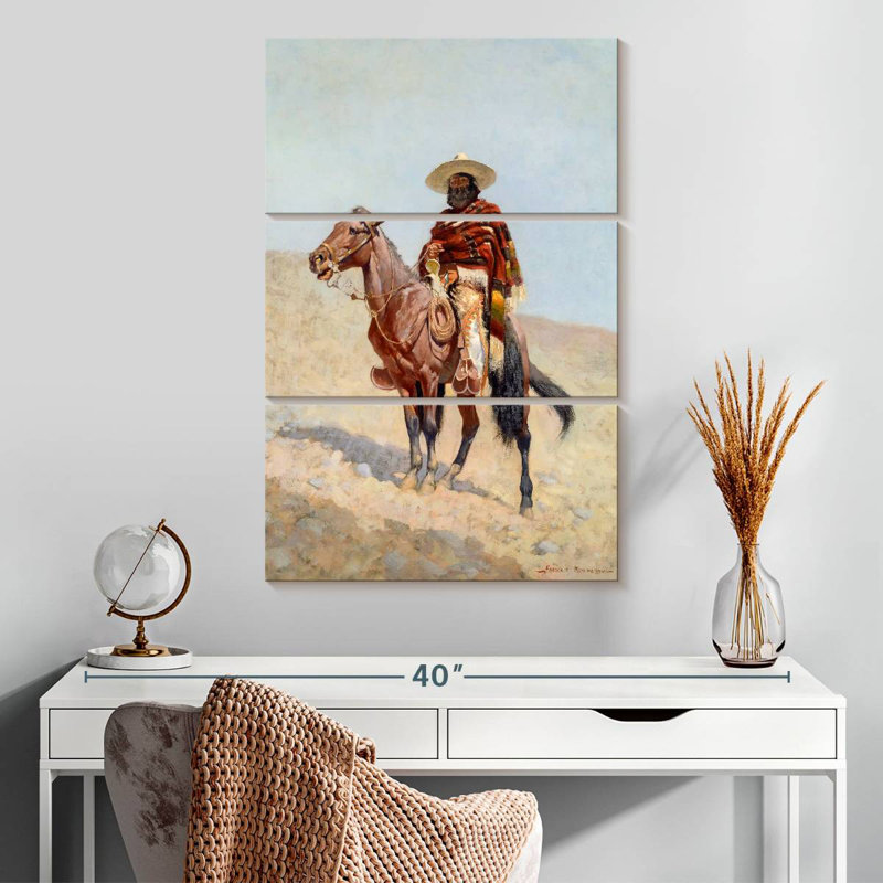 Lelar, Vaquero mexicain, 1890, H 32 po x l 20 po