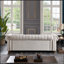 Canapé Chesterfield en tissu beige (beige)-265285565