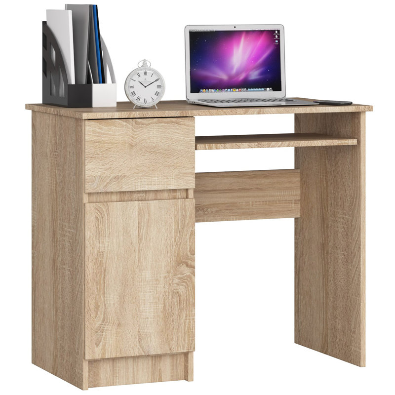 Srinithi Desk, Oak, Left