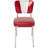 Retro Home Upholstered 'V' Back Dining Chair-18734020