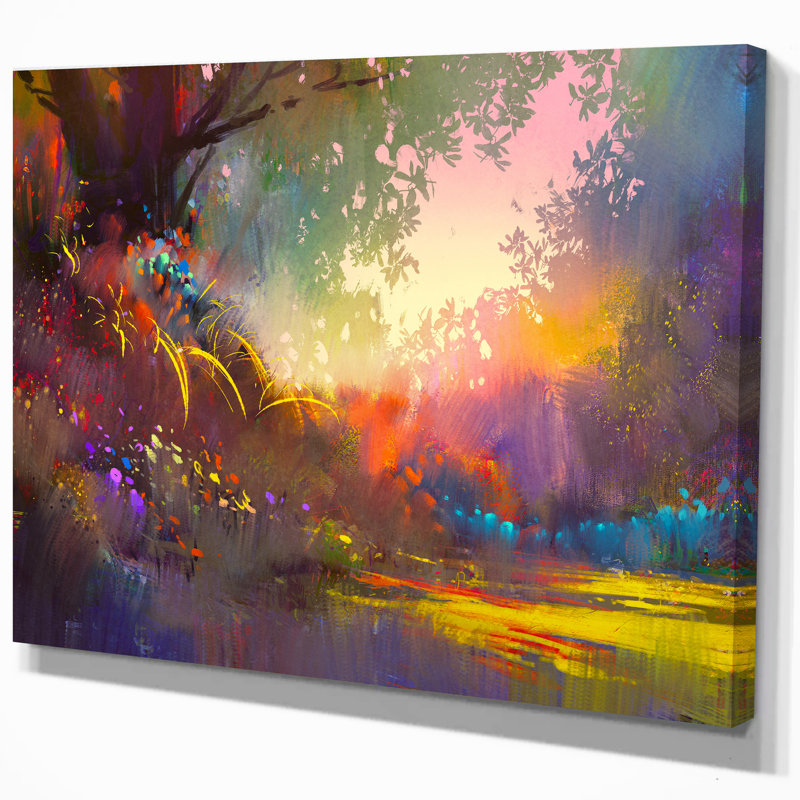 « couleur paysage », reproduction sur toile tendue, H 40 po x l 30 po x P 1,5 po
