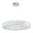 Mercer41 32" Modern Led Ring Crystal Chandelier Adjustable Dimming LED Pendant Light