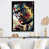 Impression noire sur toile encadrée sélectionné