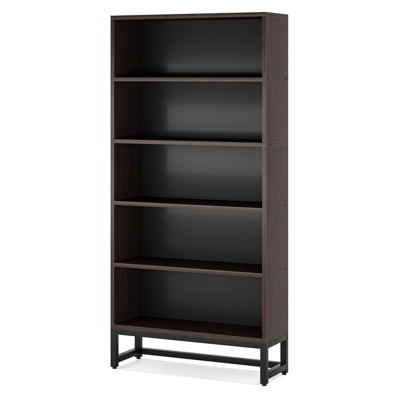 Tribesigns 5-Tier Heavy-Duty Bookshelf | Deep Back Panel & Anti-Tip Kit | 88lbs Per Shelf | Ideal for Living Room, Study, Office Storage & Display