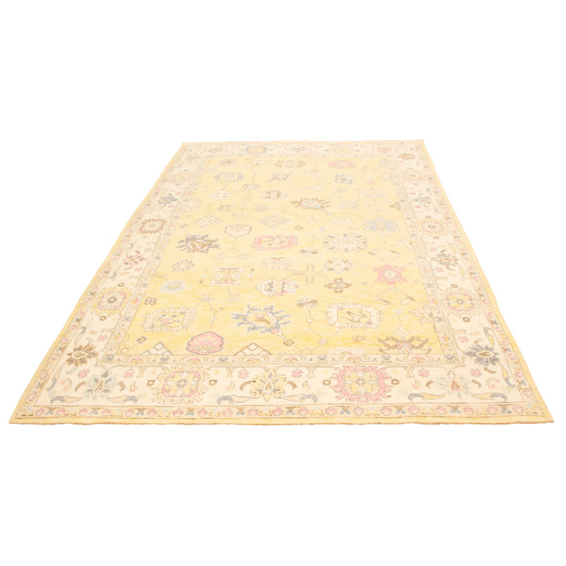 Tapis doré moderne Avleen 9 pi 11 po x 14 pi 1 po Avleen