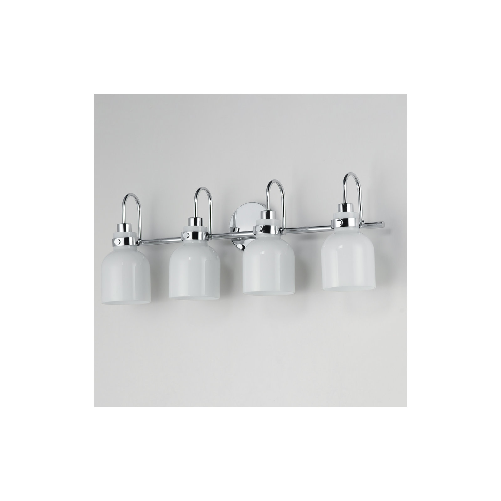 Arold 4 Light Dimmable Vanity Light, Polished Chrome