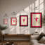 Suspended Fuchsia Botanical - Framed Print-1814432358-1814432355