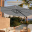 Parasol rond en porte-à-faux 10 pi à DEL-1359115245