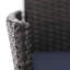 Chaise de terrasse avec coussin Leigh