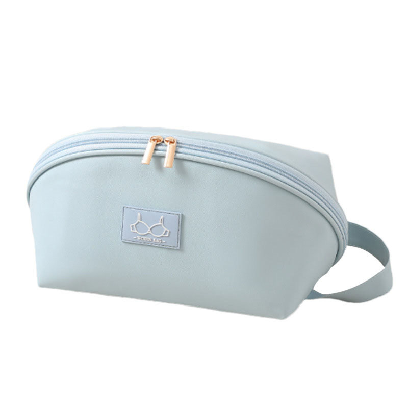 Sac de rangement bleu pour sous-vêtements de voyage, organisateur de finition de voyage d'affaires pour valise