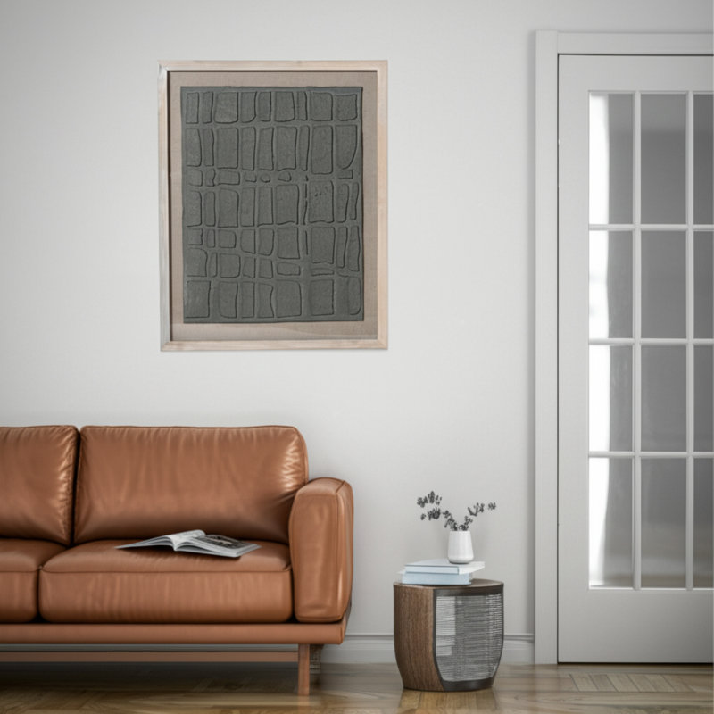 Aelani Casual Home Framed Art Featuring Wood Frame With Glass Cover And Backing - Decorative Wall Framed Artwork Embracing Relaxed Style And Durable Materials For Contemporary Interiors