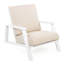 Fauteuil club de patio avec coussin beige et blanc - Une solution classique et confortable pour les espaces extérieurs Design Modern Living-1818189513