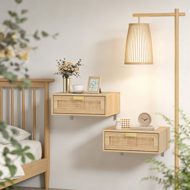 40cm W Manufactured Wood Bedside Table