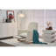 Chaise berçante en coton et lin avec repose-pieds réglable-315701417