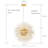 Shugar Modern Crystal Beaded Firework Chandelier