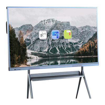 JYXCN 86" 4K Smart Board, Multi-Touch Whiteboard Dual OS & Wireless Sharing Smartboard Interactive Display for Education Training, Offices
