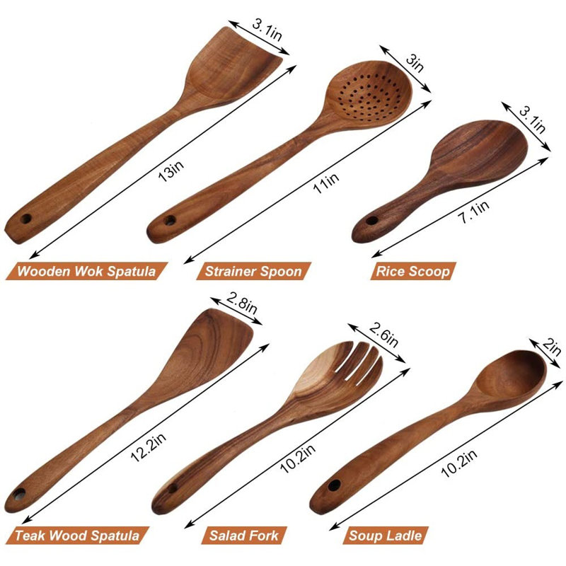 Wooden Kitchen Utensil Set