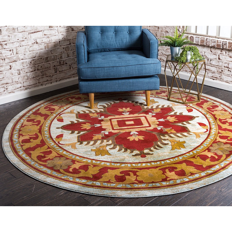 Lauri Geometric Indoor Rug, Round 6'