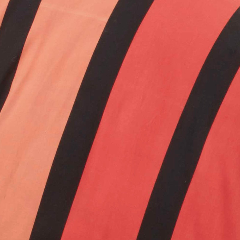Striped Duvet Cover with Pillowcases Included, Black, Single Duvet Cover