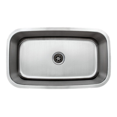 Craftsmen Series 31.5 " L Undermount Single Bowl Stainless Steel Kitchen Sink