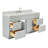 Abell 67'' Single Bathroom Vanity with Carrara Marble Top-93068126