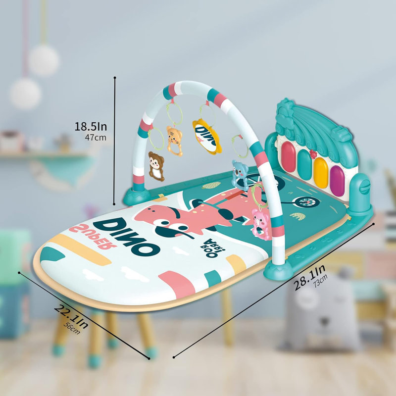 Tapis de jeu L 28,1 po, Bleu