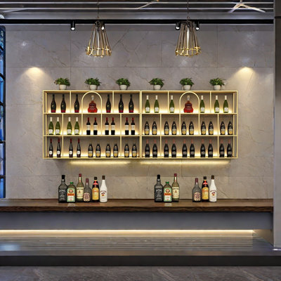 Multi-purpose wall mounted wine rack