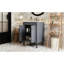 Meuble-lavabo de 24 po avec lavabo supérieur, armoire de rangement à 2 niveaux de style rétro et charnières à fermeture douce avec cadre en bois massif, beaucoup d'espace,