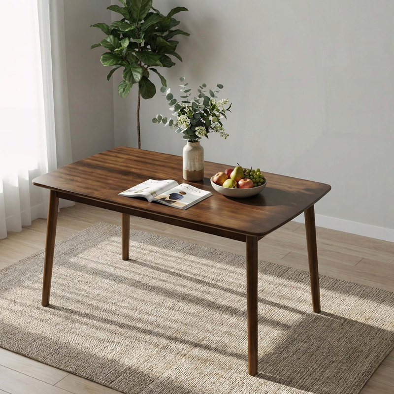 47-Inch Solid Wood Rectangular Dining Table