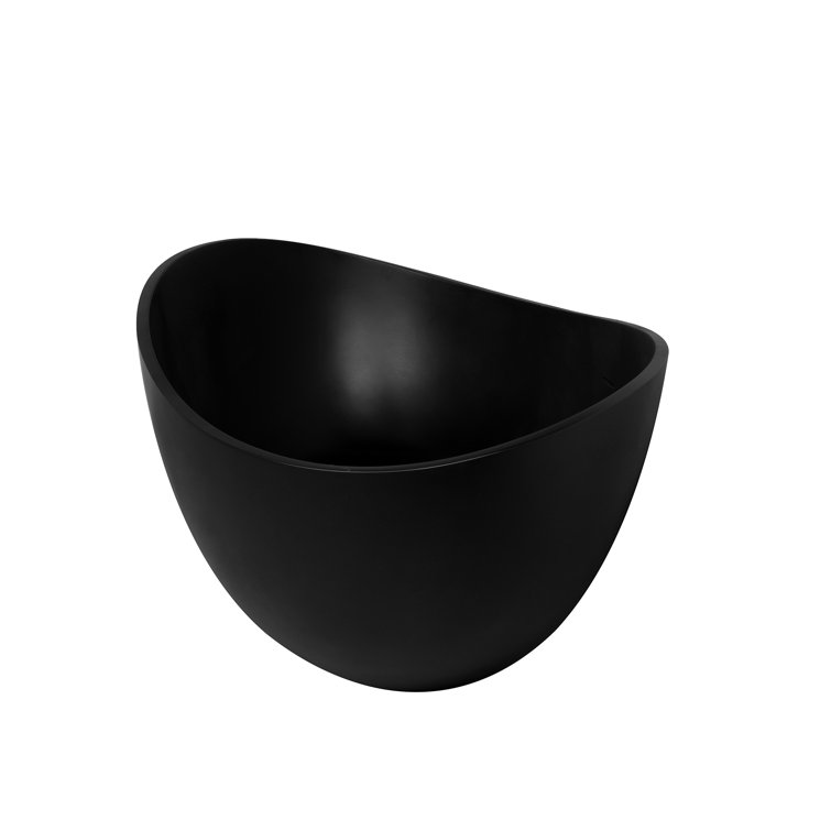 63'' x 37'' Freestanding Soaking Solid Surface Bathtub